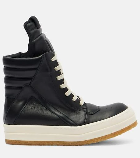Rick Owens Geobasket leather sneakers 4