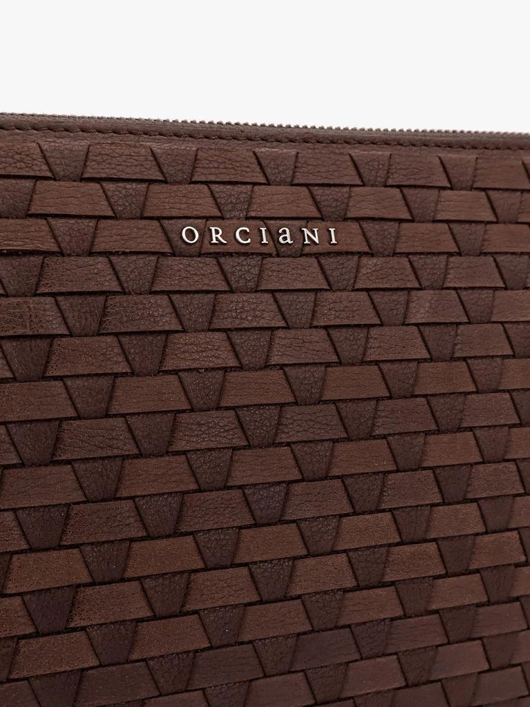 ORCIANI Leather document case with interwined motif 5