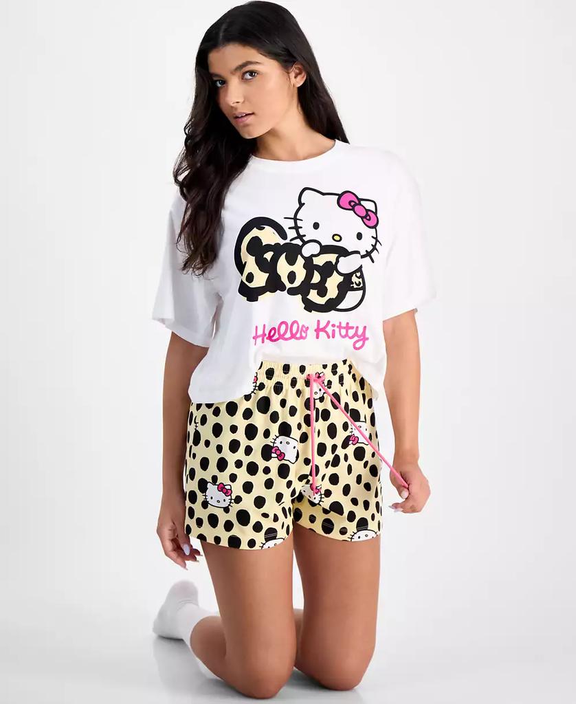 Love Tribe Juniors' Pull-On Hello Kitty Leopard Shorts