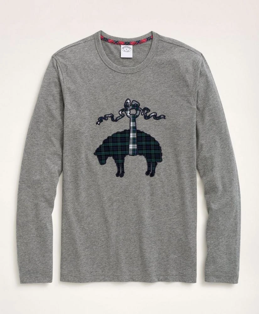 Brooks Brothers Cotton Long-Sleeve Embroidered T-Shirt