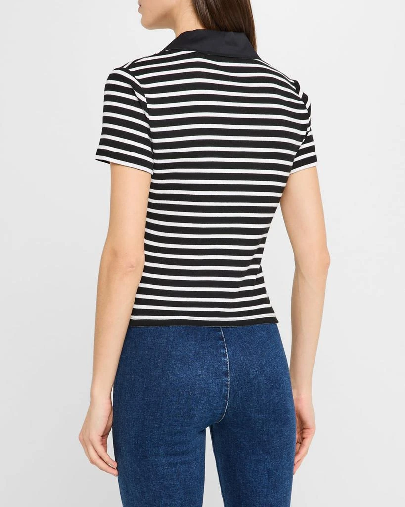 VERONICA BEARD Kearney Short-Sleeve Polo Tee 3