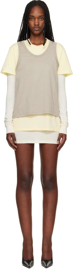 WARDROBE.NYC Multicolor Layered Minidress & T-shirt Set