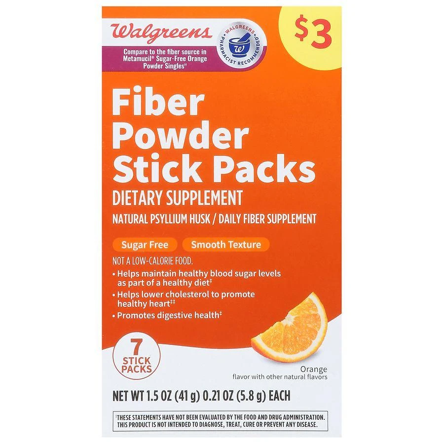 Walgreens Daily Fiber Smooth Texture Sugar Free 1