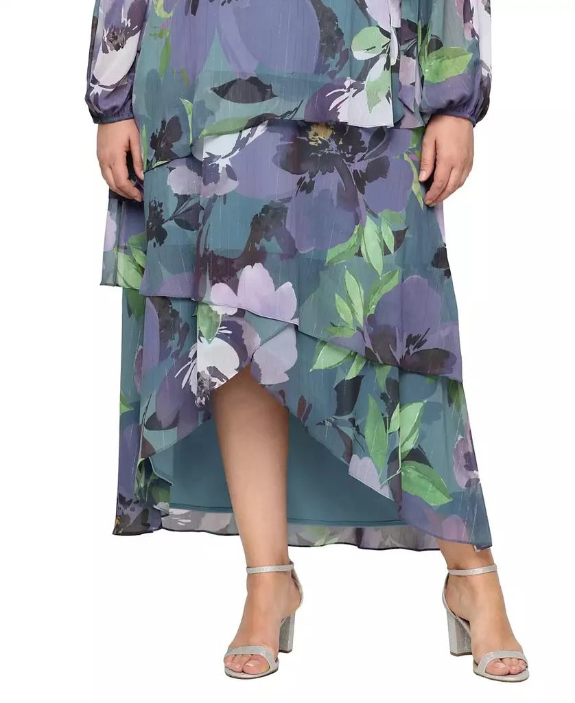 SL Fashions Plus Size High-Low Chiffon A-Line Dress 2