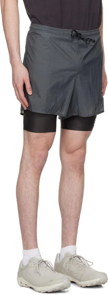 District Vision Gray Ripstop Layered Trail Shorts 2