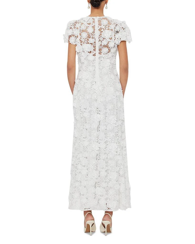 knee length dresses for ladies Leo Lin Monique Embroidered Lace Maxi Dress - Ebony