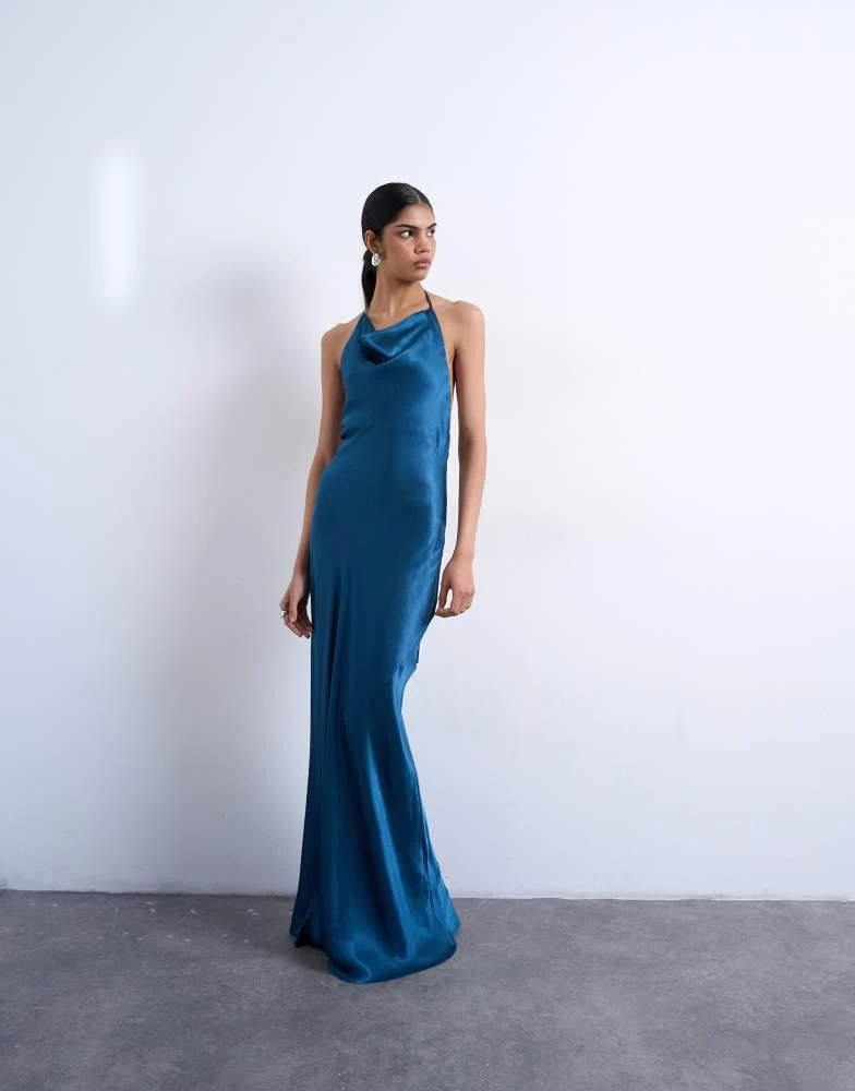 Betsy & Adam Women's Ombre Sleeveless Draped Halter Gown - Dresses & Skirts  - Compare Prices from 6+ Stores - Free Shipping - BeyondStyle