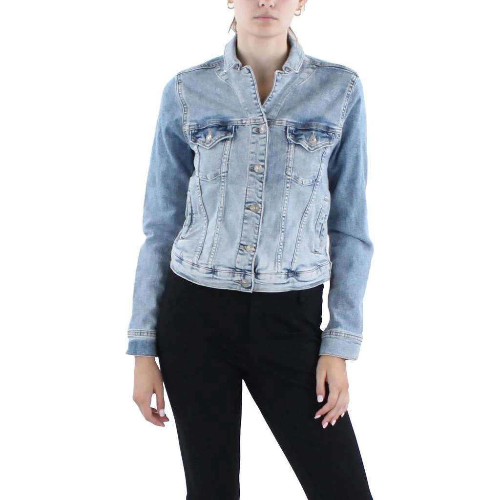 Silver Jeans Co. Womens Crop Denim Denim Jacket 3