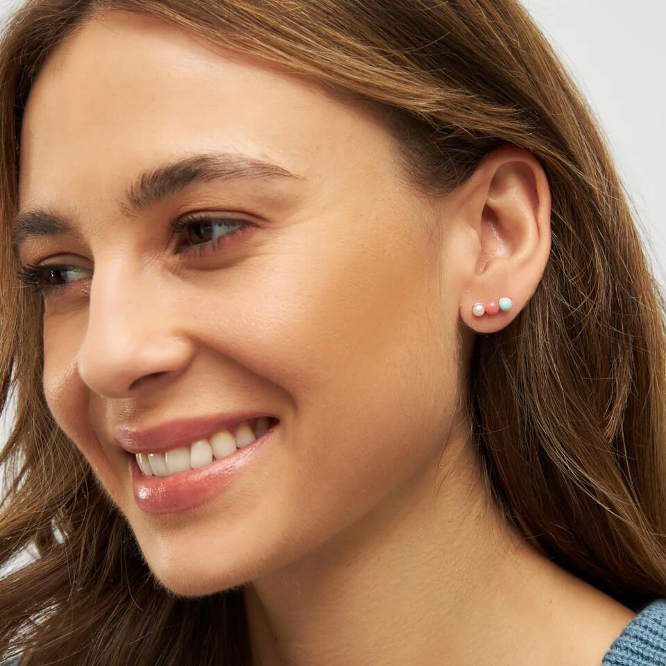 LULU Copenhagen LULU Copenhagen Triples Gold-Plated Earring 3
