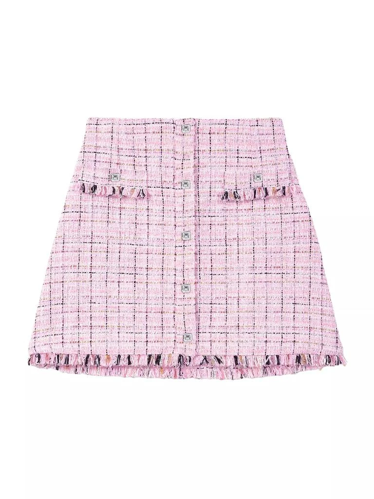 Maje Tweed Skirt with Belt 1
