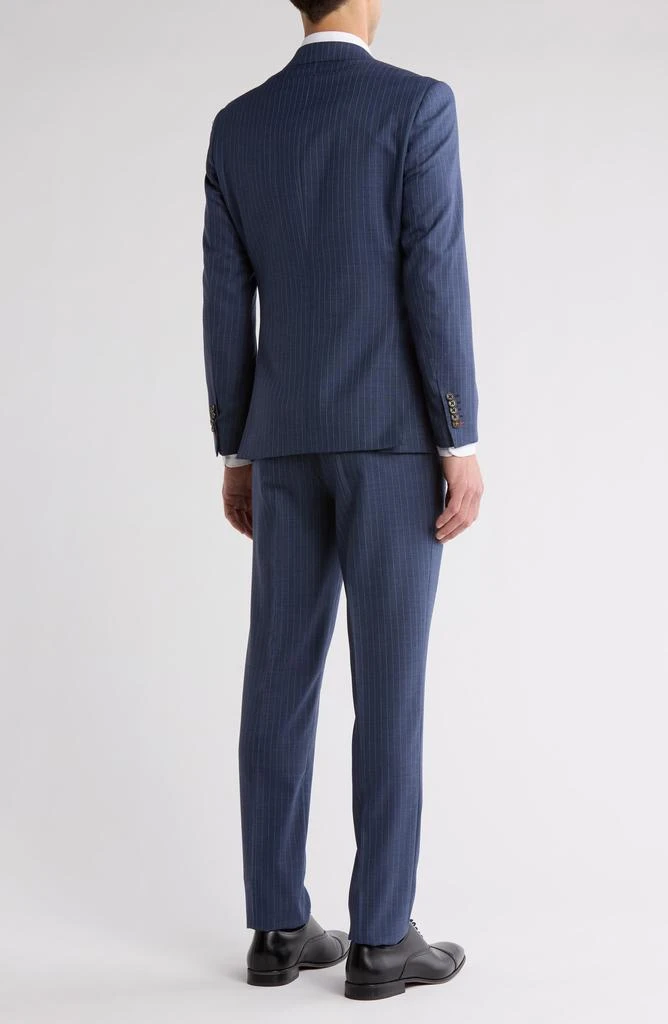 English Laundry Pinstripe Navy Wool Blend Suit 2