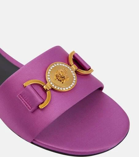 Versace Medusa 
95 satin slides 6