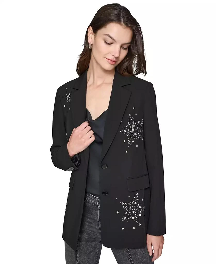 Karl Lagerfeld Paris Women's Embellished Blazer 1