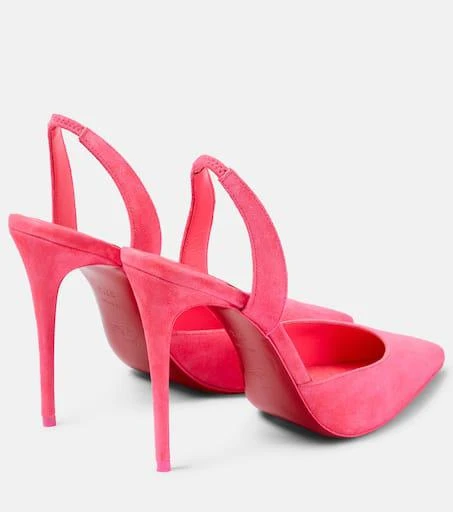 Christian Louboutin O Kate 100 suede slingback pumps 3
