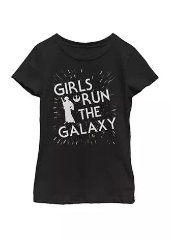 Star Wars Wars  Girls 7 16 Girls Run The Galaxy Short Sleeve Graphic T Shirt 1