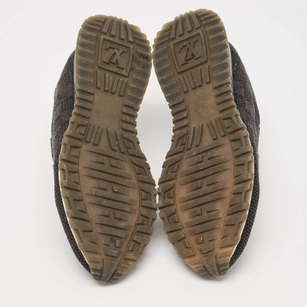 Louis Vuitton Louis Vuitton Black/Grey Fabric and Leather Run Away Low Top Sneakers Size 43 6
