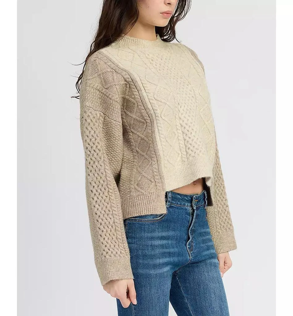 En Saison Women's Greer Cable-Knit Long-Sleeve Sweater 2
