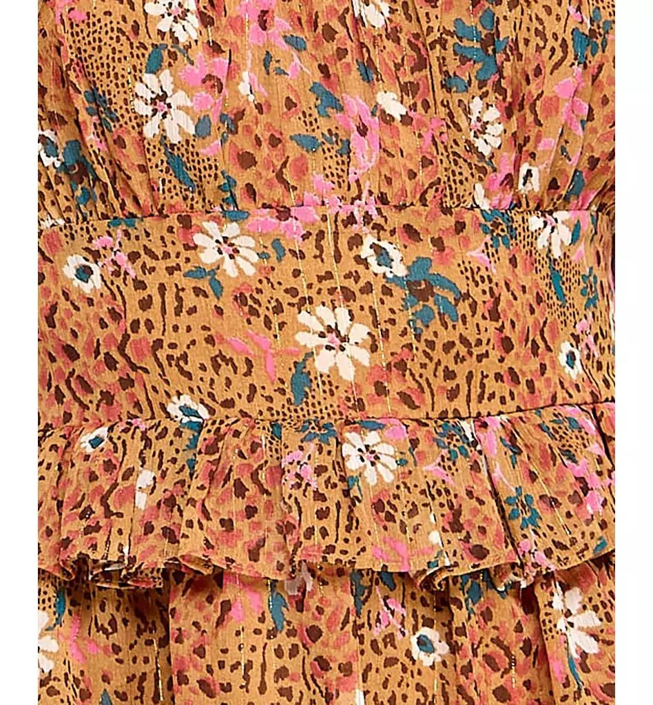 City Studios Juniors' Floral-Print Tiered Tie-Strap Dress 5