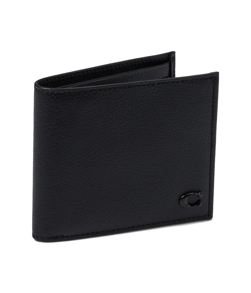 Coach Refined Double Bill in Pebble Leather w/ Sculpted C Hardware Branding