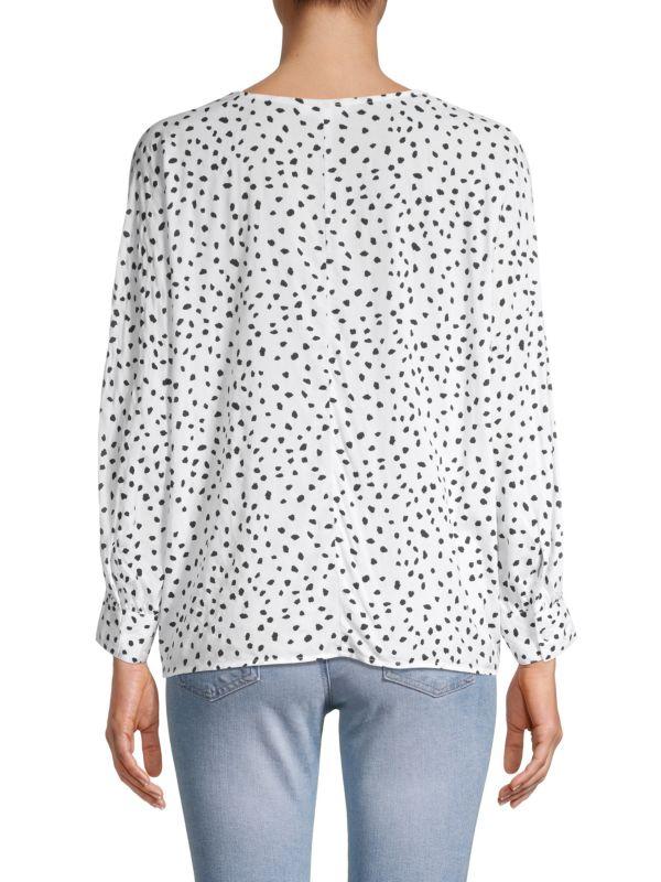 Beach Lunch Lounge Zoe Printed Tie-Front Top
