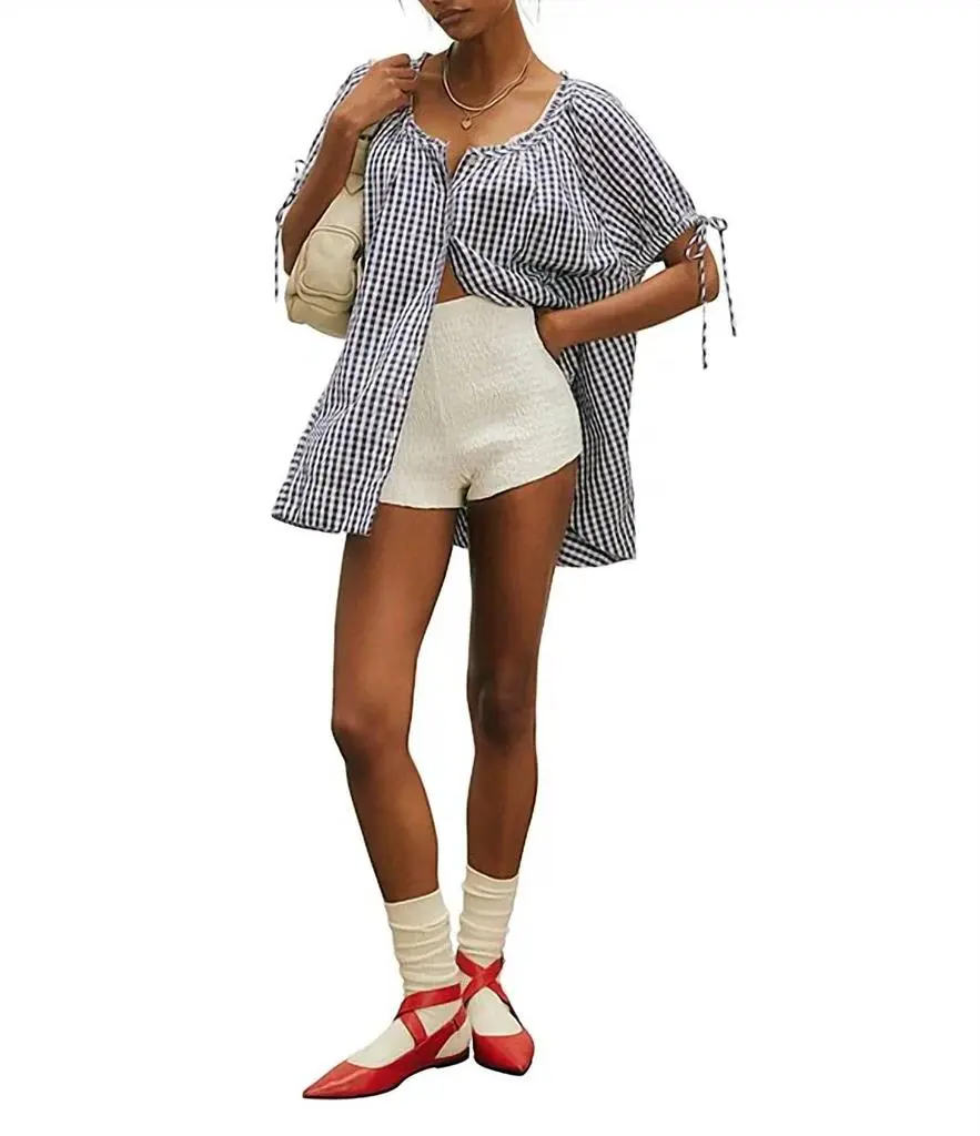 Free People Free People - Farley Gingham Tunic Dress