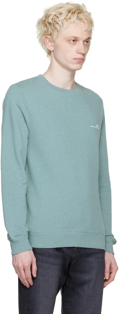 A.P.C. Green Item H Sweatshirt 2