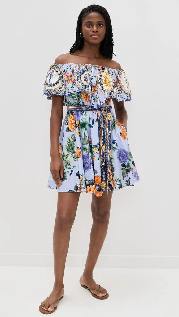 Camilla Shoulder Frill Short Dress 4