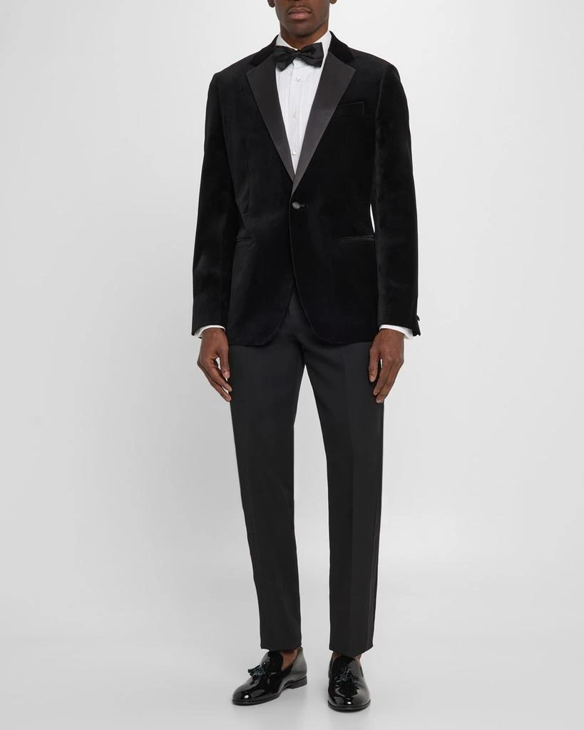 Reiss Men's Ace Velvet Satin-Trim Blazer 2