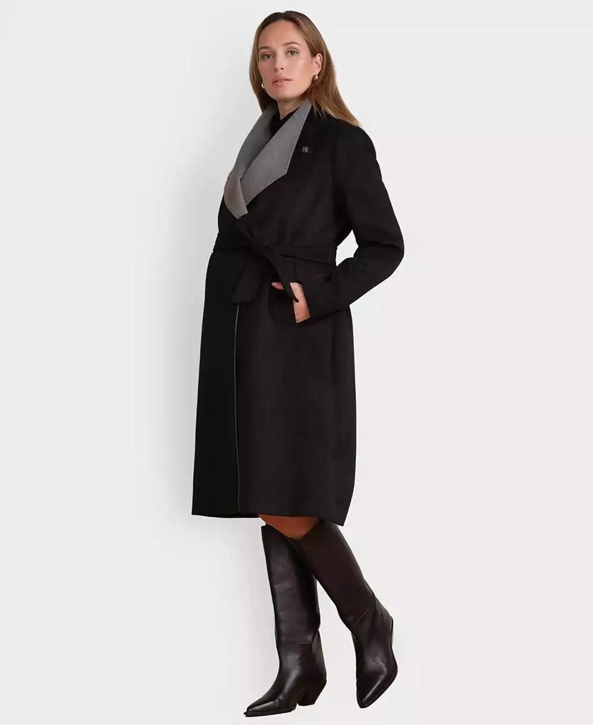 Seraphine Women's Wool Blend Wrap Maternity Coat 5