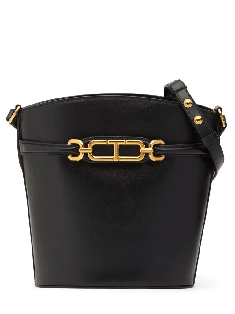 Tom Ford Medium Box Leather Bucket Bag 1