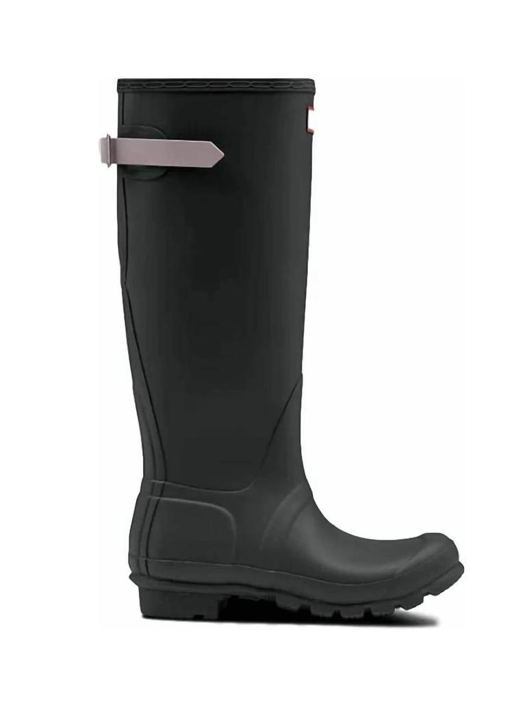 Hunter Women's Original Back Adjustable Rain Boots In Firth / Atlantis