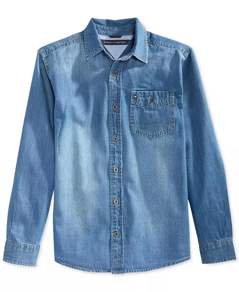 Tommy Hilfiger Big Boys Max Denim Button-Front Shirt 3
