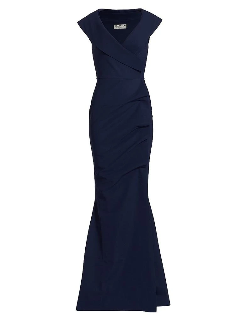 Chiara Boni Cocoon Collar Trumpet Gown 1