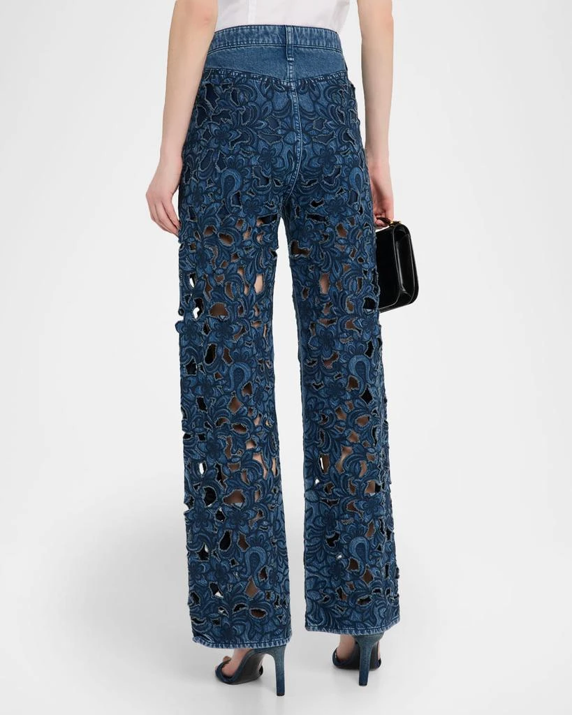 Rag 
Bone Logan Mid-Rise Floral Cut-Out Jeans 3