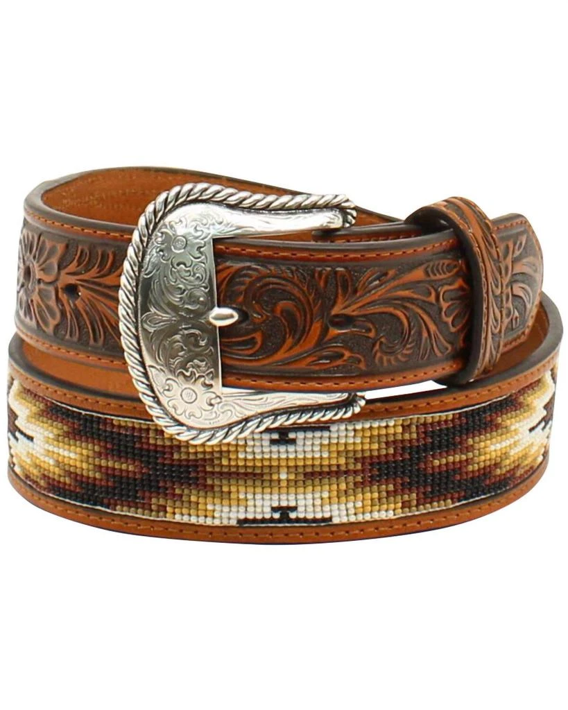 Nocona Belt Co. Nocona Belt Co. - Unisex Leather Tribal Beaded Western Belt