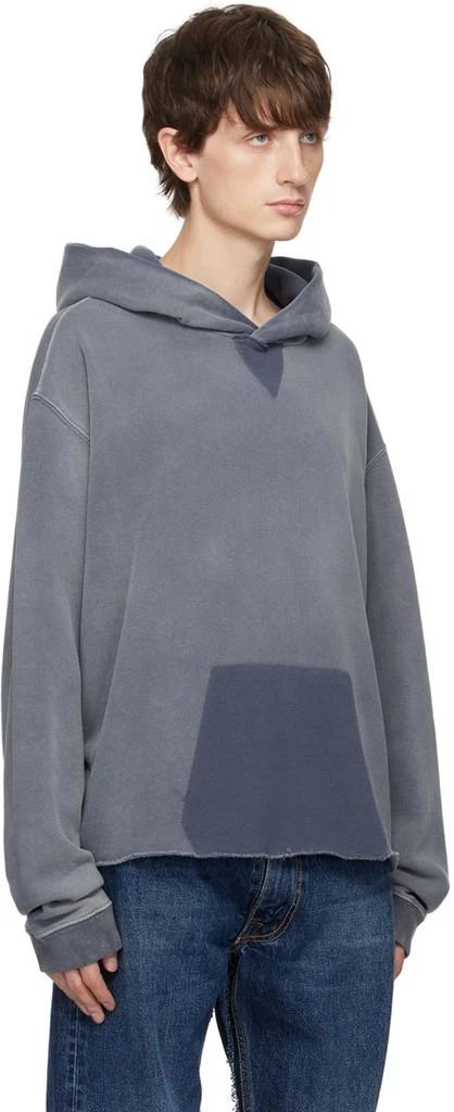 MAISON MARGIELA Blue Faded Hoodie 2