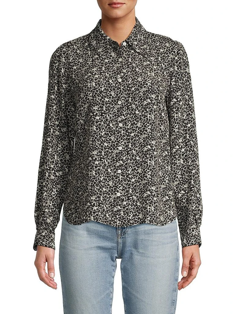 Birds of Paradis Jacquelin Floral Silk-Blend Shirt 3