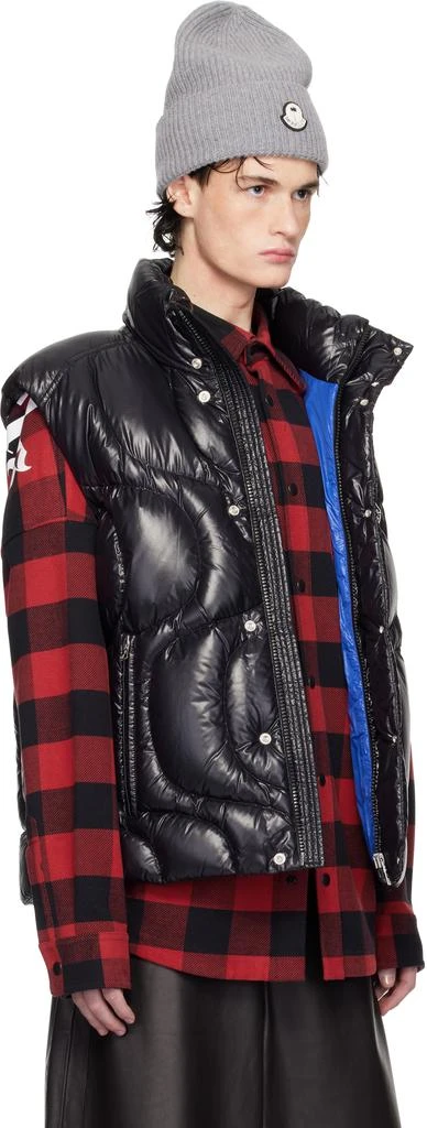 Moncler Moncler x Palm Angels Black Gwenyth Down Vest 2