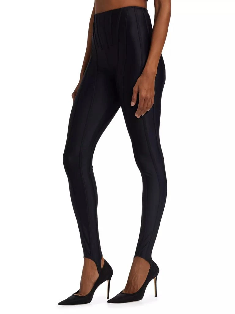 Mugler Stirrup Sport Stretch Pants 4
