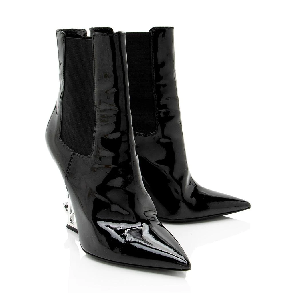 Yves Saint Laurent Patent Leather Opyum Boots 2