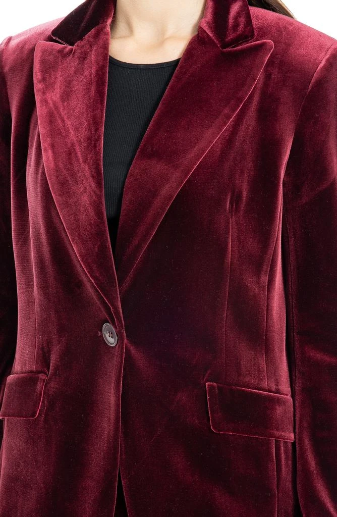 Max Studio Peak Lapel Velvet Blazer 3
