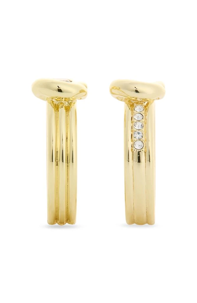 Covet Set of 2 Crystal Tied Band Rings 2