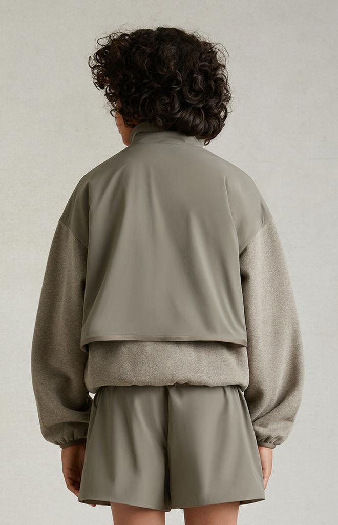 sportswear essential fleece mock neck sweatshirt