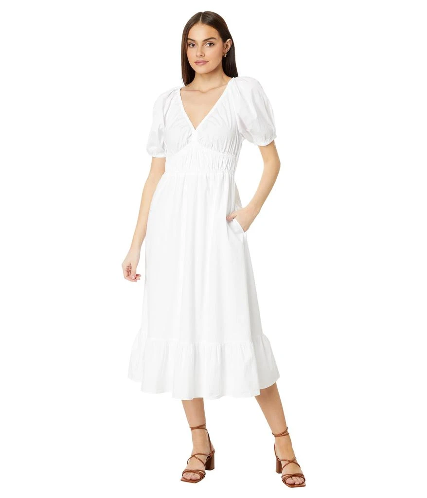 Vineyard Vines Poplin V-Neck Midi Dress 1