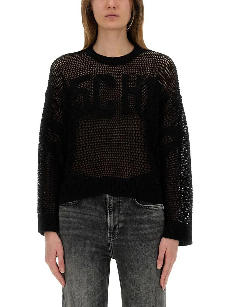 Moschino Jeans Moschino Jeans Mesh Shirt With Logo 1