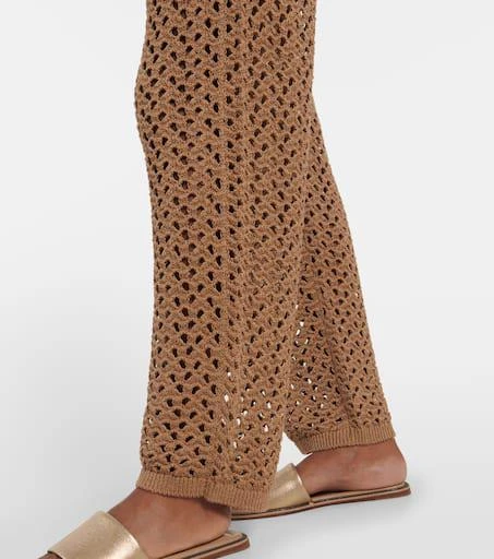 Brunello Cucinelli Cotton, linen and silk sweatpants 5