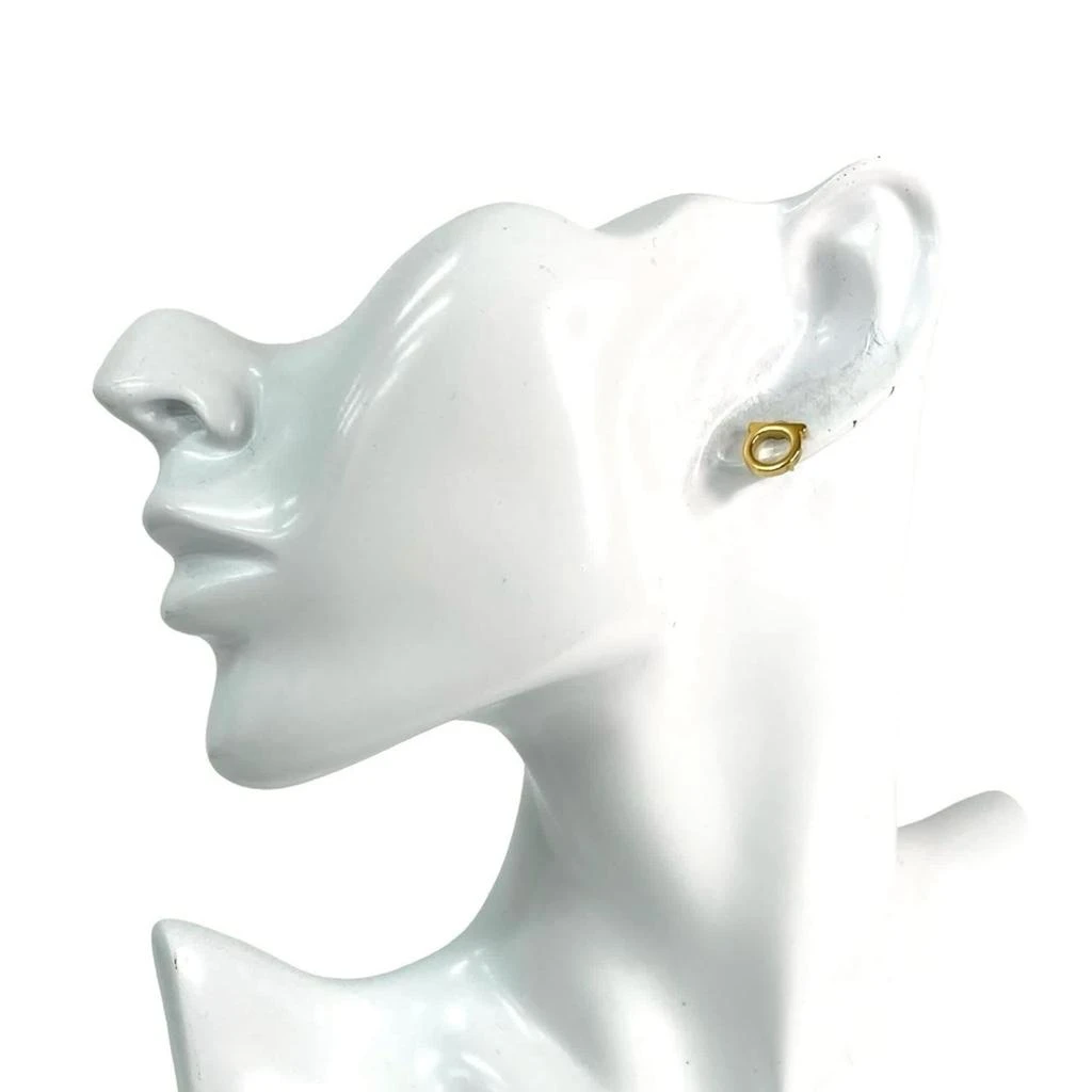 Salvatore Ferragamo Plating Stud Earrings (Pre-Owned)