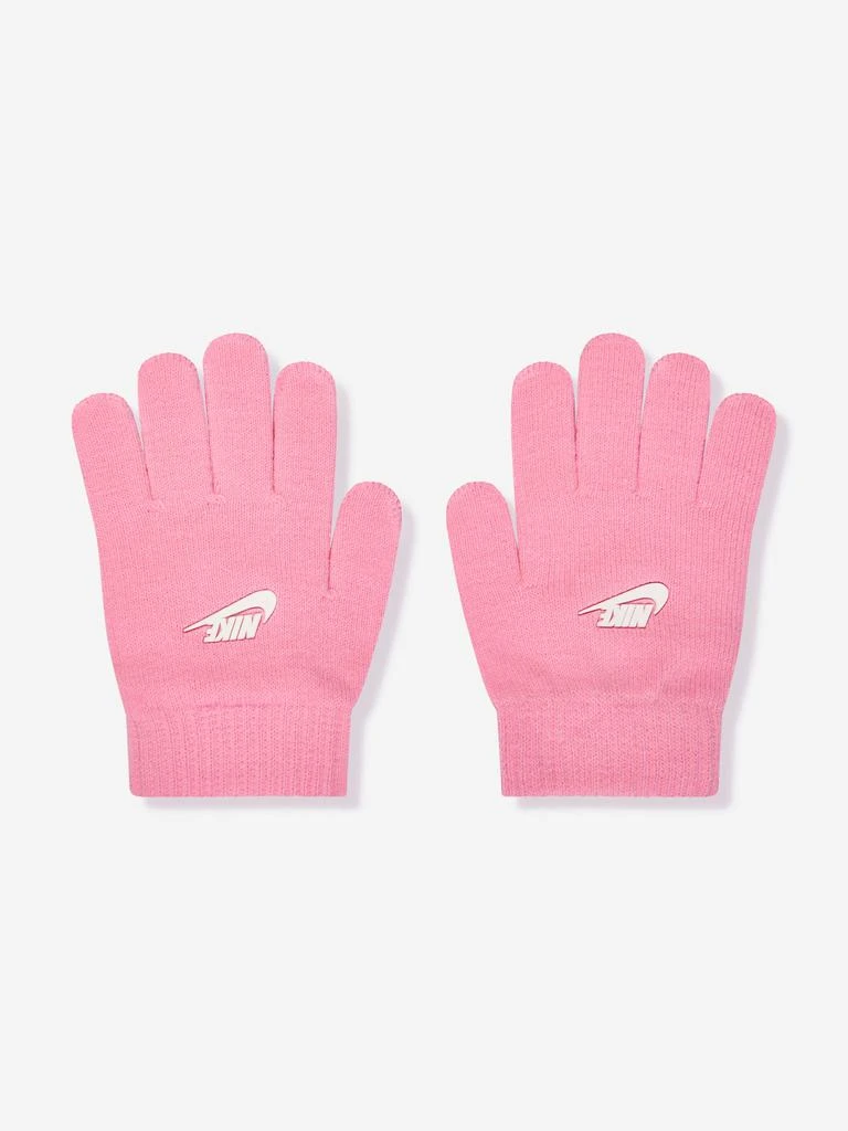 NIKE Nike Girls Swoosh Pom Beanie and Glove Set in Pink 4