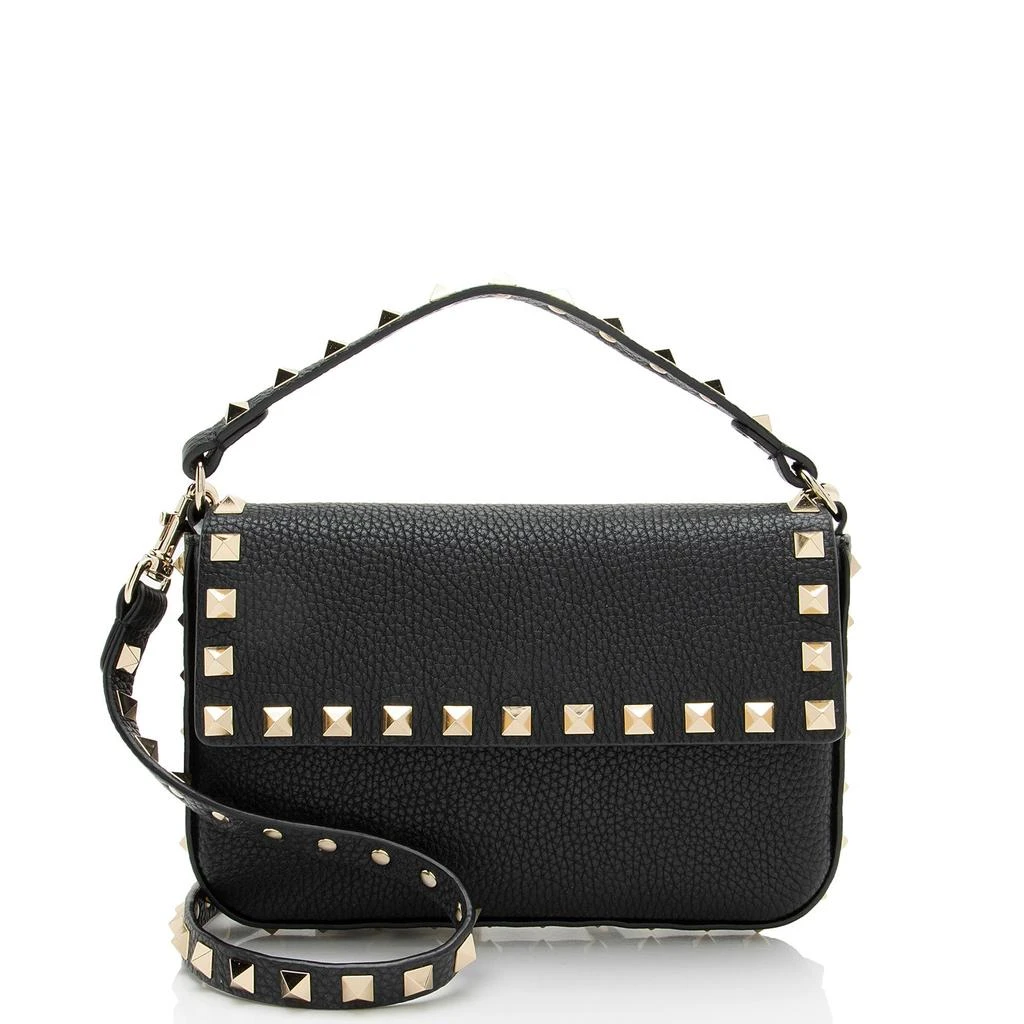 Valentino Grainy Calfskin Rockstud Pouch