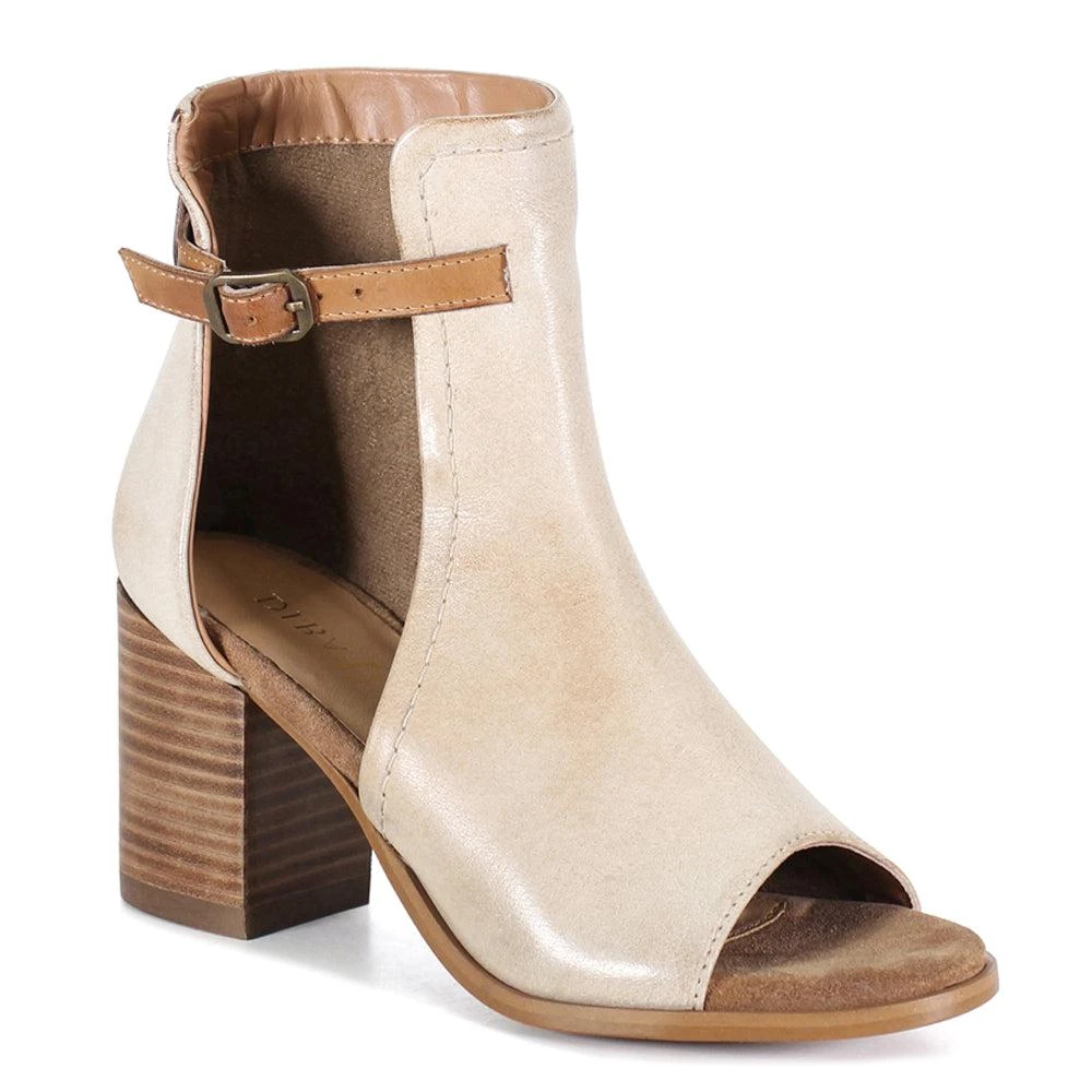 Diba True Low Tide Leather Round Toe Block Heel Pumps 2